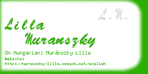 lilla muranszky business card